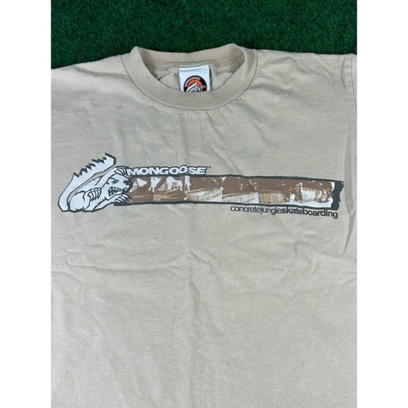 Mongoose Concrete‎ Jungle Skateboarding Tan Tee T-Shirt Boys Size Medium - Picture 3 of 9